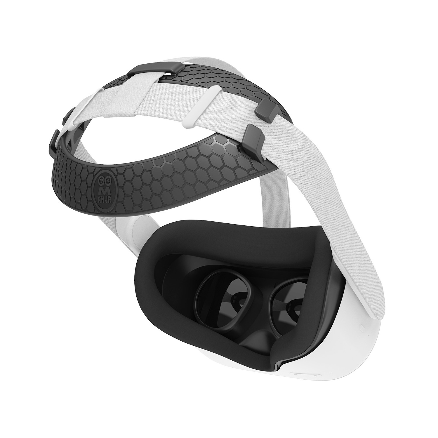 AMVR For Oculus Quest 2 VR Accessories Headphones Headpad Gravity Balance Pad Soft TPU Headpad