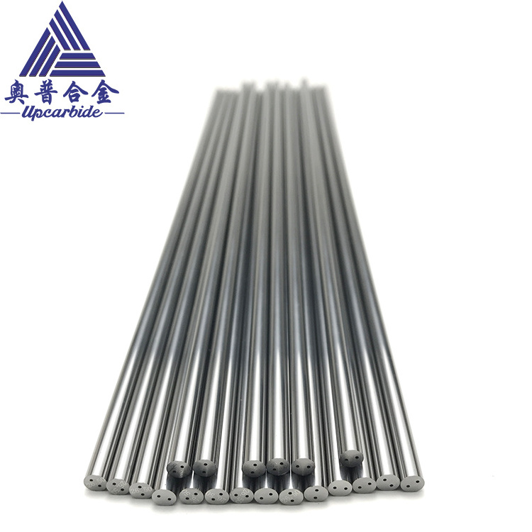 YL10.2 Dia.5*330mm Solid 10%CO Tungsten Carbide Rods Stocks Carbide Bar With Two Helix Holes