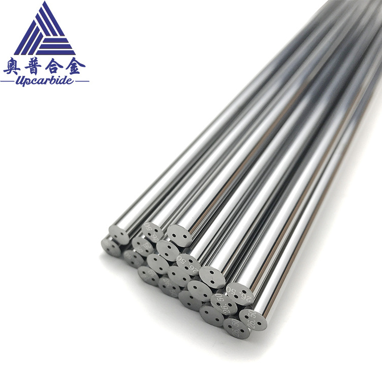 YL10.2 Dia.5*330mm Solid 10%CO Tungsten Carbide Rods Stocks Carbide Bar With Two Helix Holes