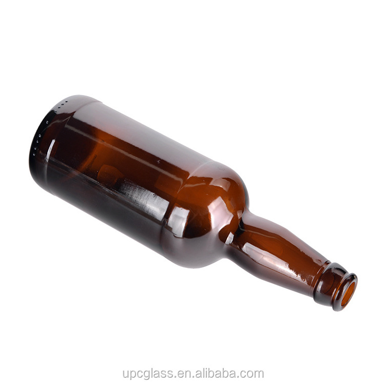 Wholesale Home Brewing Amber Kombucha Beer Glass Bottles with Airtight Easy Wire Swing Top Caps