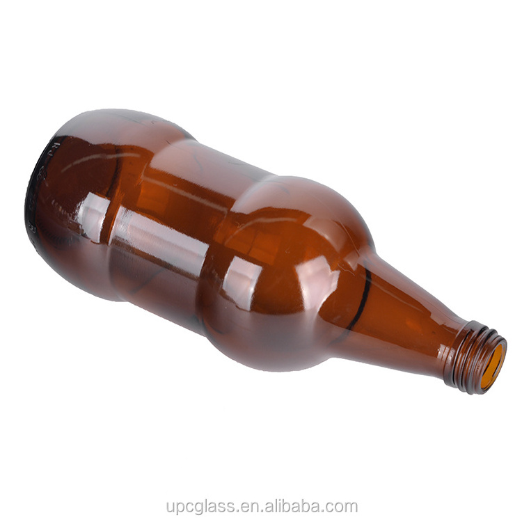 Wholesale Home Brewing Amber Kombucha Beer Glass Bottles with Airtight Easy Wire Swing Top Caps