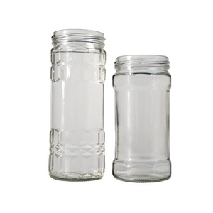 300ML 350ML 400ML 600ML factory direct sale custom glass jar wide mouth bottle airtight container