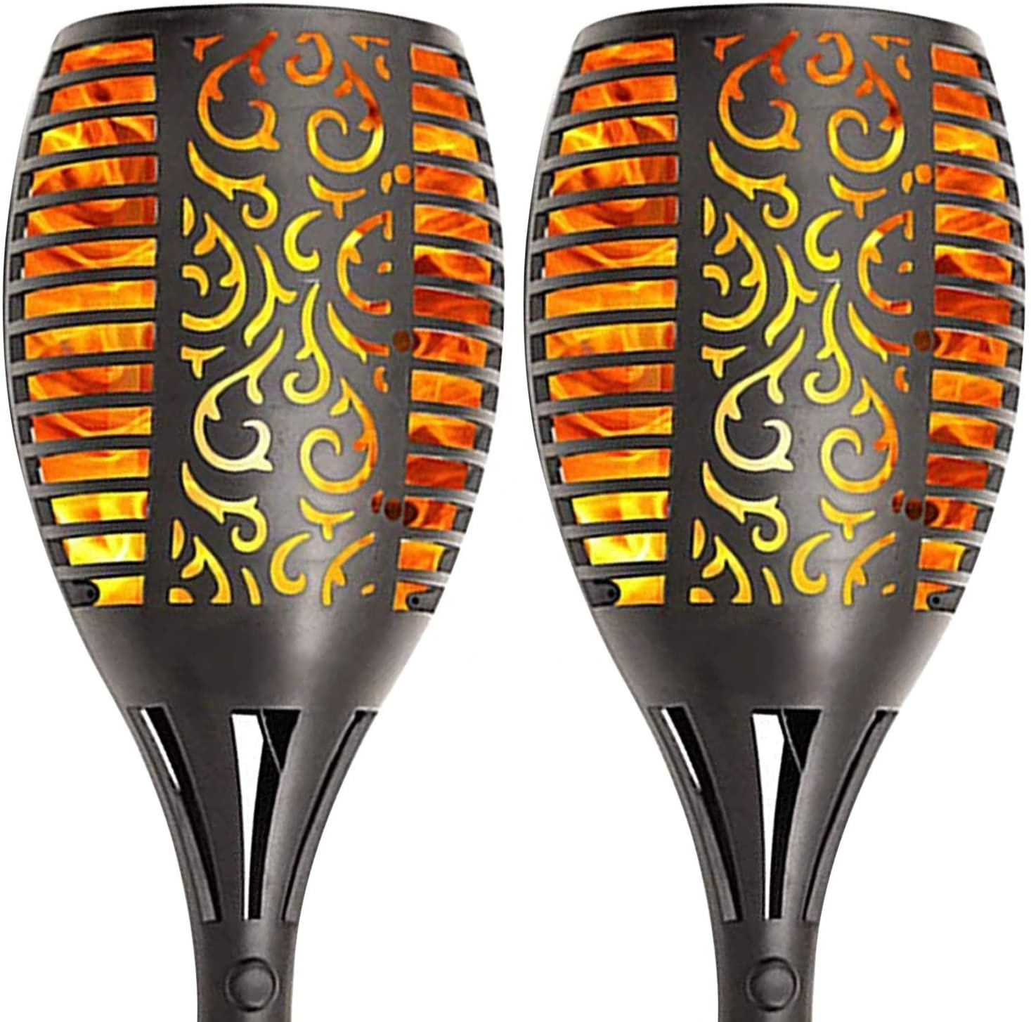 Solar Power Waterproof Flickering Flames Lamp Solar Torch Lights 96 LED Solar Tiki Torch Landscape Decoration Outdoor Lighting