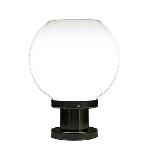 Outdoor 250 MM solar garden ball light  with remote  waterproof acrylic globe decorative pillar lights for Garden/yard/Villa