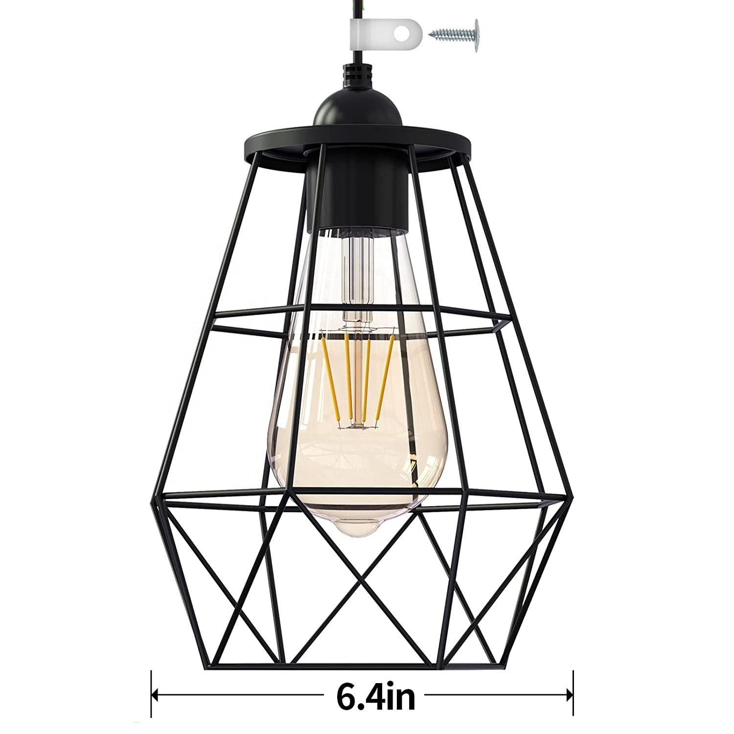 Solar Pendant Lights E26 Bulb Sun Powered Shed Light Solar Hanging Lights Indoor and Outdoor for Living Room Bedroom Home Barn