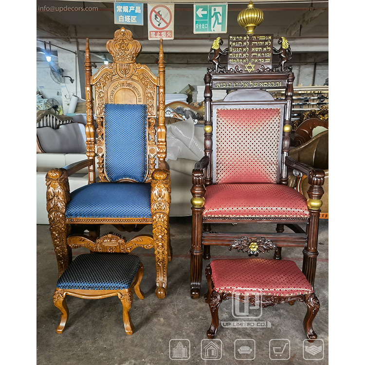 Hand-Carved Traditional Arabic Chairs Living Room Chairs Teak Luxury Chairs For Living Room