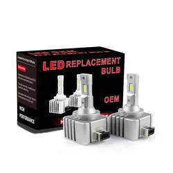 Unipower D4 C18pro D series LED Headlight Bulb 6000K Cool White 35W HID to LED Conversion Kit Plug and Play (2 Pack)