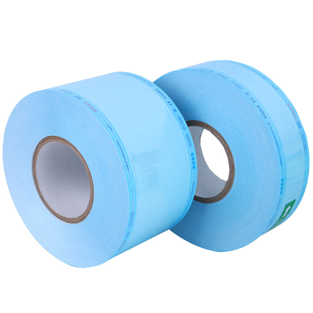 All size medical grade flat reels roll customized heat sealing sterilization pouches