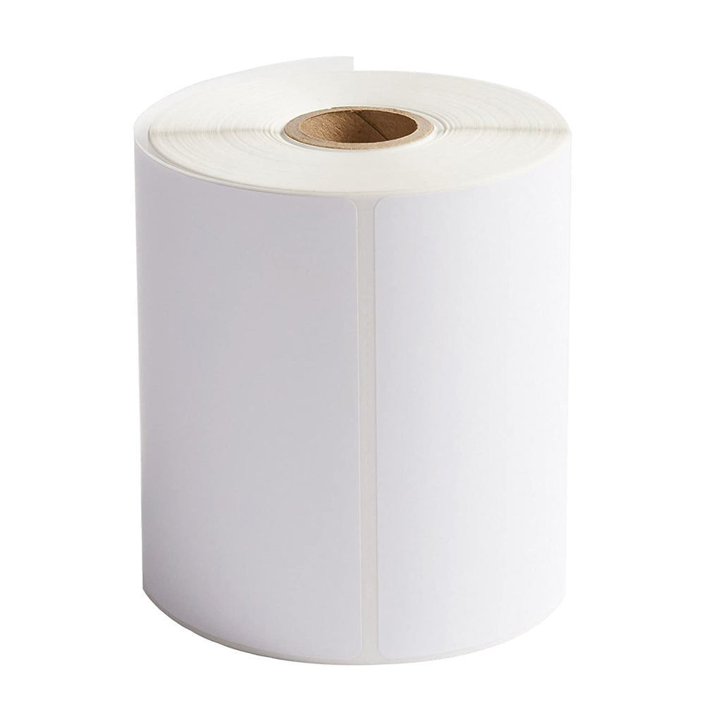 Waterproof 4x6 Waybill Logistics 6x4 Thermal Barcode Shipping Label 100 X 150 Sticker Direct Thermal Adhesive Paper Roll