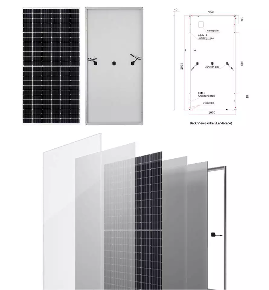 High Efficiency solar panel kit half cell cut 108 cell 182mm 400w 415w 425w 435w solar panel kit for home solar system