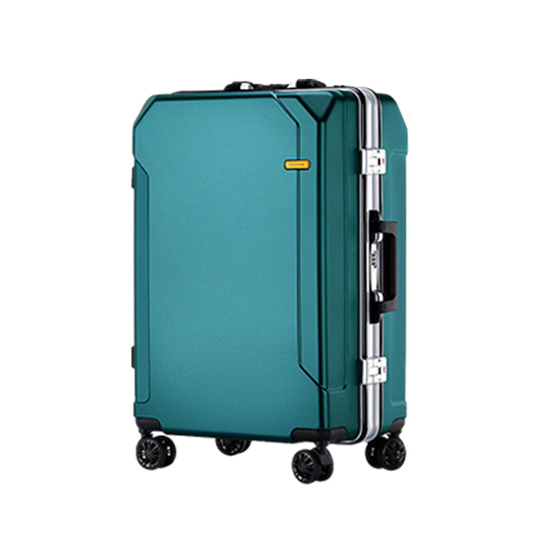 Waterproof metal suitcase  ABS+PC durable hard carry on luggage aluminum suitcase trolley lightweight hand luggage trolley