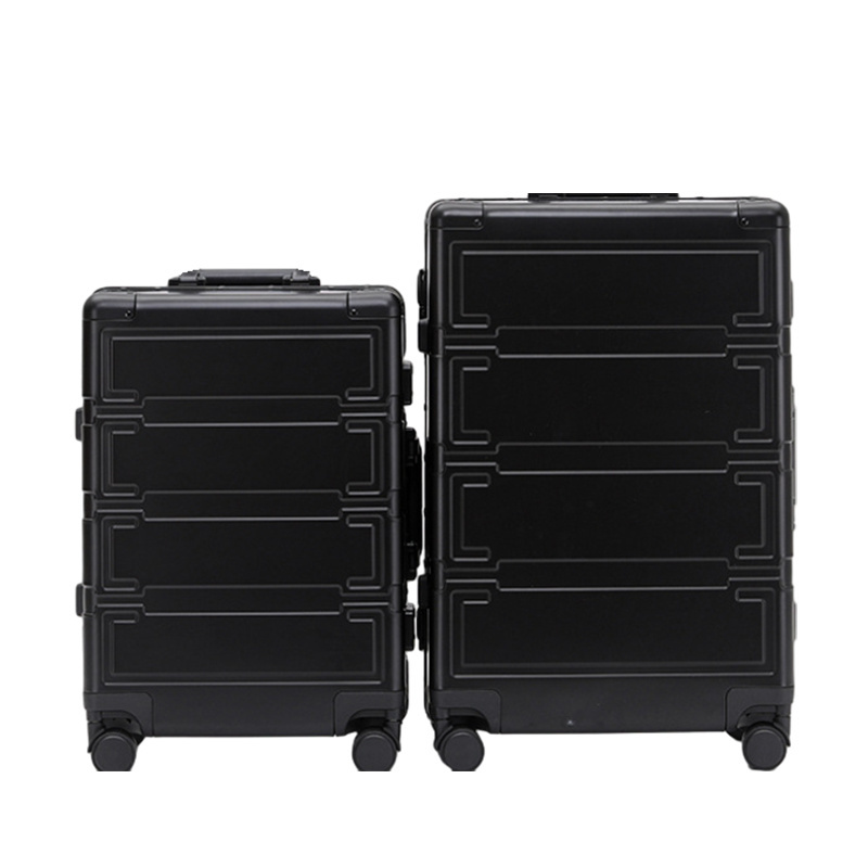 Luxury Style High end metal suitcase box alloy travel luggage travel bags luggage suitcase for travel luggages sets 4 wheels