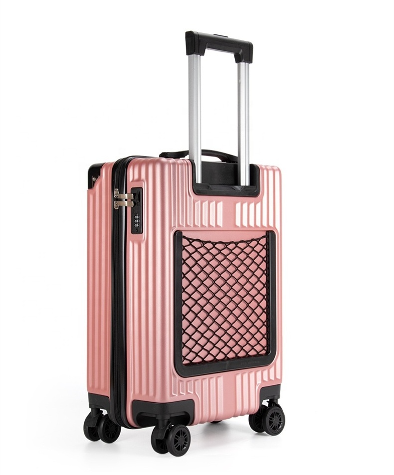 Wholesale Customized ABS Hard Shell mini luggage suitcase Travel pink luggage sets  suitcases luggage 3 pieces set