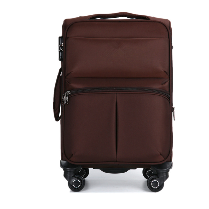 High capacity Custom Oxford travel trolley luggage bag with wheels Carry On Luggage 4 wheel travel bag wholesale luggage