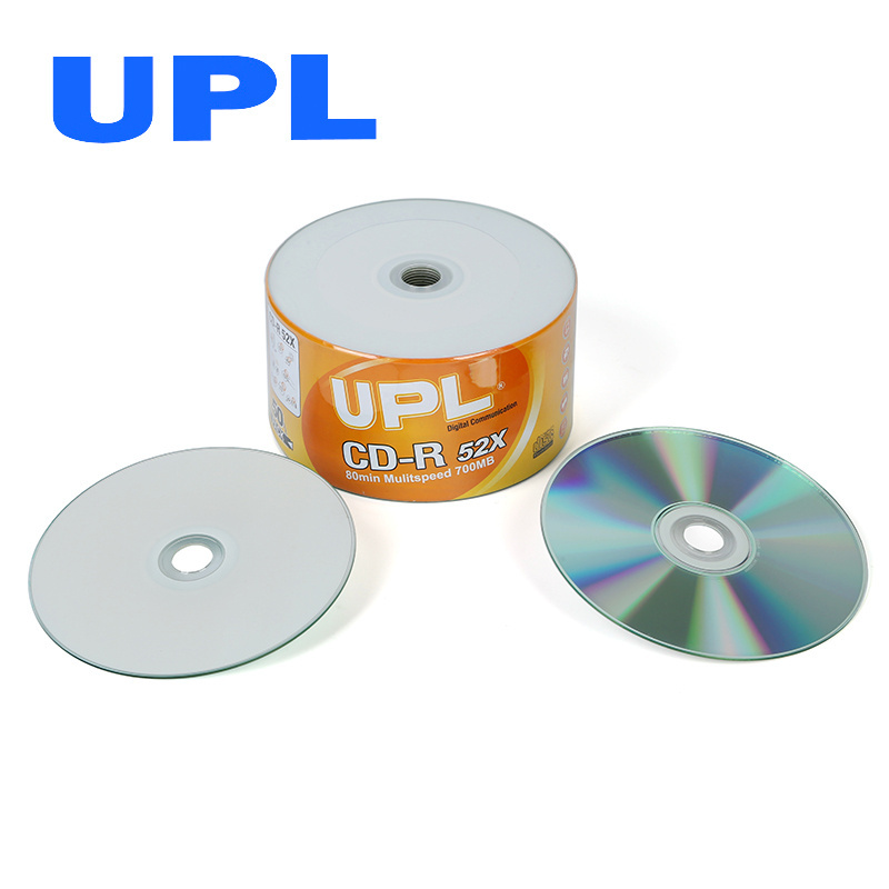 Glossy Printable Blank CD Media Printable with 52x running speed/80-minute only manufacturer