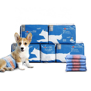 Honeycare Pet Dog Underwear Diaper Training Mat Star Diapers Disposable Absorbent for Pet Urine Pad Plastic Bag Poop Bags White