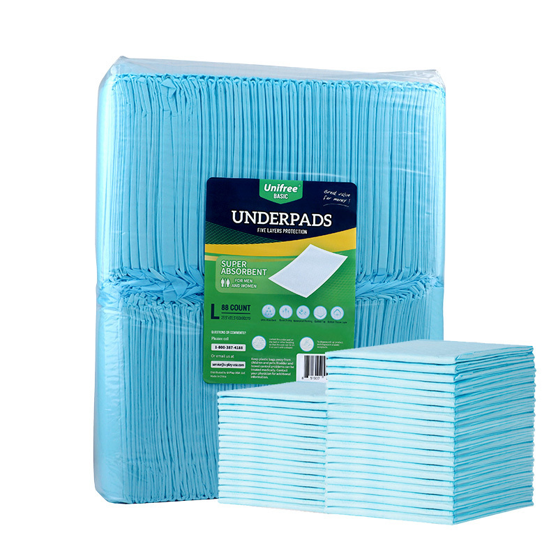 Factory Price Incontinence Bed Pads Disposable Underpads for Adults Customer Logo Acceptable