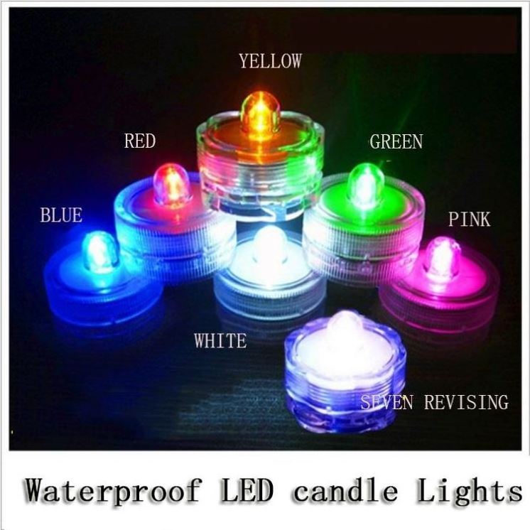 Multicolor (Pack of 12) Wholesale Lotus Candles Tealight Flame Waterproof Wedding Underwater Battery Sub Led Candle Lights