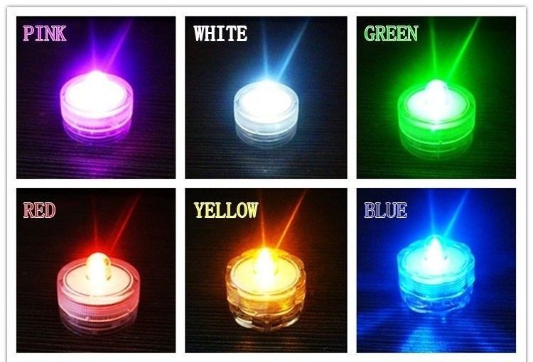 Multicolor (Pack of 12) Wholesale Lotus Candles Tealight Flame Waterproof Wedding Underwater Battery Sub Led Candle Lights