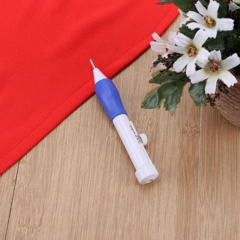 Embroidery Handmaking Sewing Tool Kids Diy Punch Needle Russian Embroidery Poking Cross Stitch Tools Table Crochet Hook 1 Set