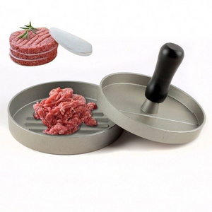 High Quality Round Shape Hamburger Press Metal Alloy Hamburger Meat Beef Grill Burger Press Kitchen Food Mold