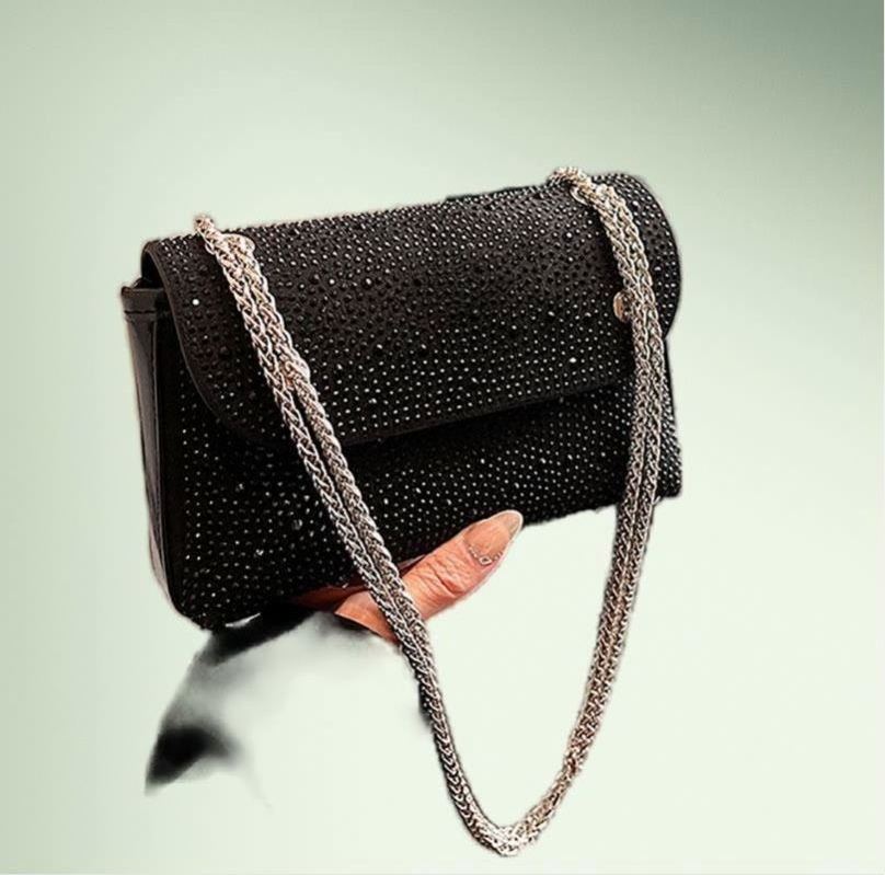 Chain Lock Purse Diamond Purses and Handbags Chains Fashion Letter Female Shoulder Bags Luxury Evening Handbags For Women