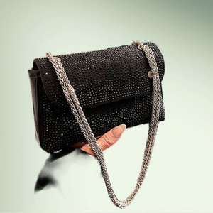 Chain Lock Purse Diamond Purses and Handbags Chains Fashion Letter Female Shoulder Bags Luxury Evening Handbags For Women