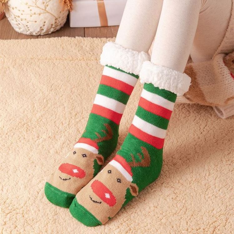 Stocking Cotton Elegant Custom 20*18Cm 2023 New 6 Colors Snowman Christmas Trees High-Quality Women Knit Christmas Stockings