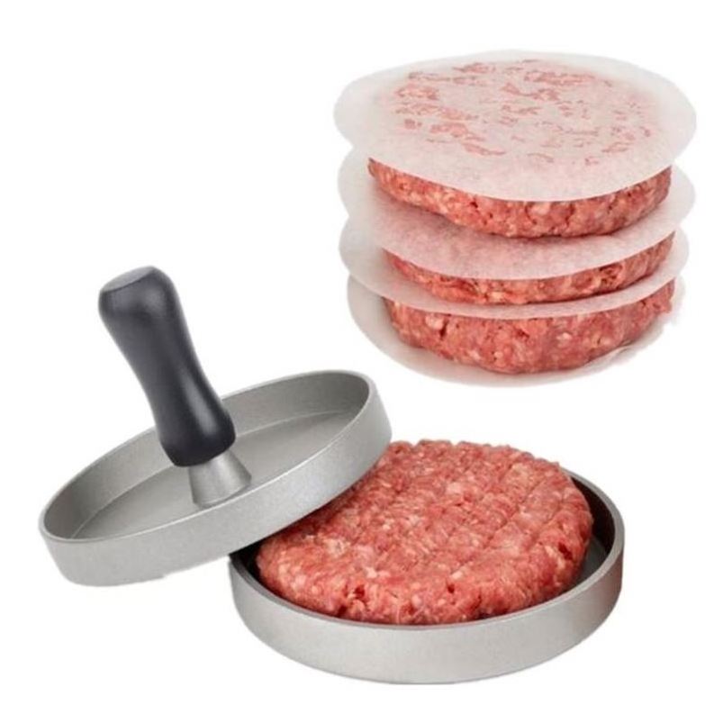 High Quality Round Shape Hamburger Press Metal Alloy Hamburger Meat Beef Grill Burger Press Kitchen Food Mold