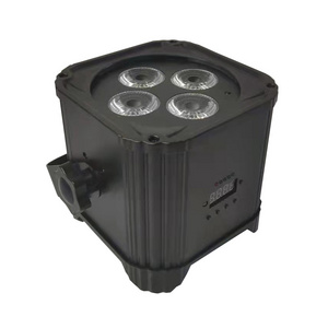 light stage effect lighting with remote controller 4*18W RGBWA UV wireless DMX512  LED Battery Powered Par Uplight