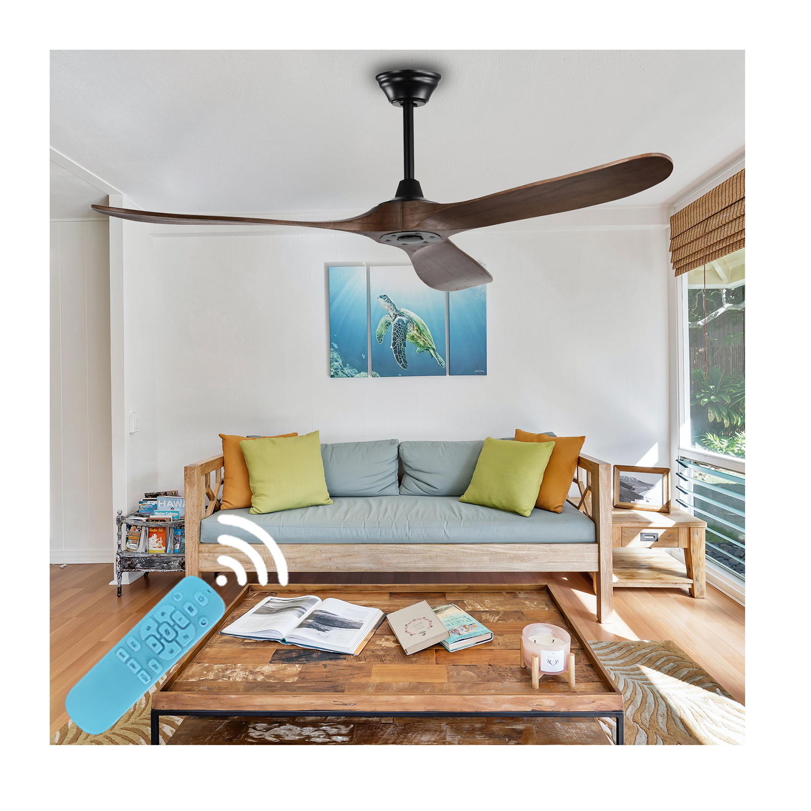 modern style orient design 3 wood blades remote control selling 60 inch cealing cieling ceiling dc fan