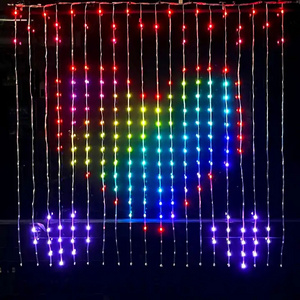 LED Christmas light App Controlled Fairy Lights Led Pixel RGB Wedding Decoration DIY Picture Smart Curtain Light