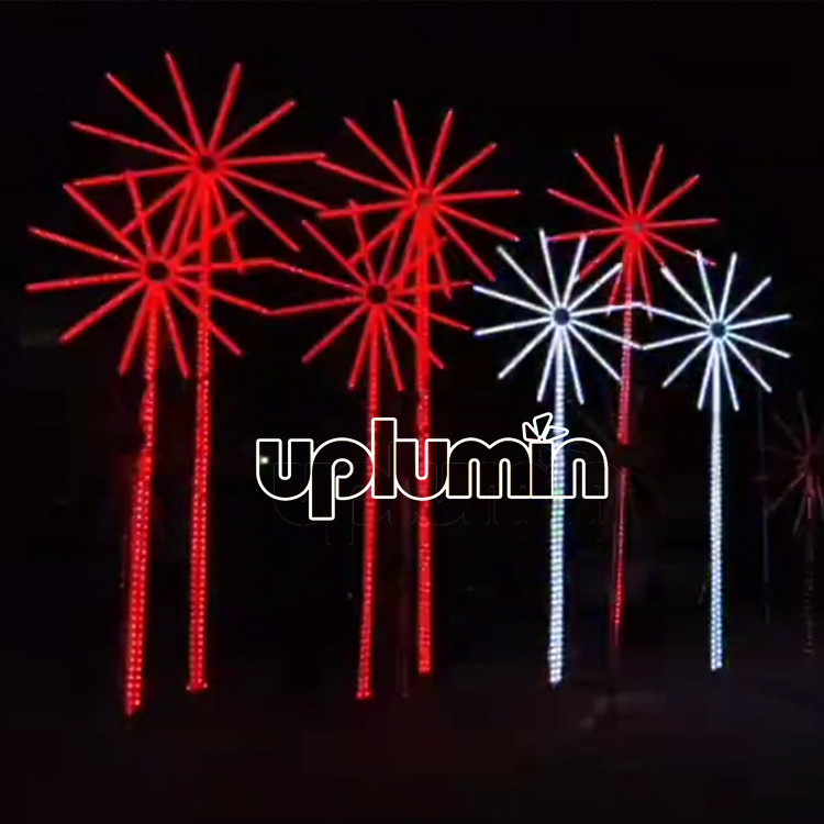 LED Landscape ambient Lights Garden decoration Waterproof Rgb led firework lights outdoor