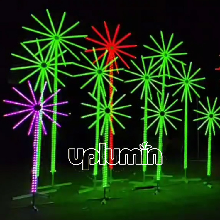 LED Landscape ambient Lights Garden decoration Waterproof Rgb led firework lights outdoor