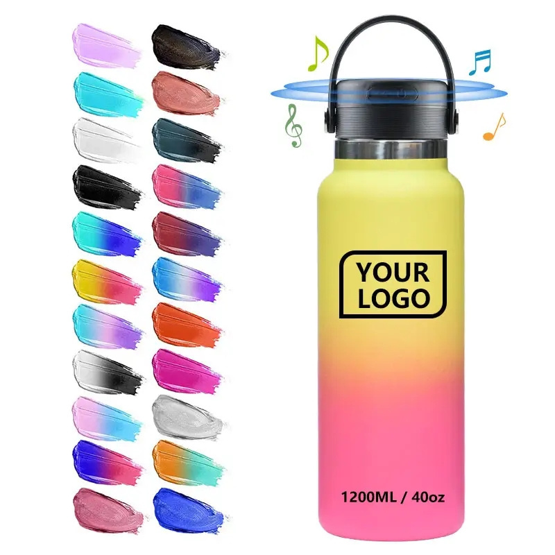 Stainless steel 20 oz Sublimation Blank Straight Tumbler Cup Smart Water Bottles Wireless Speaker Music Tumbler