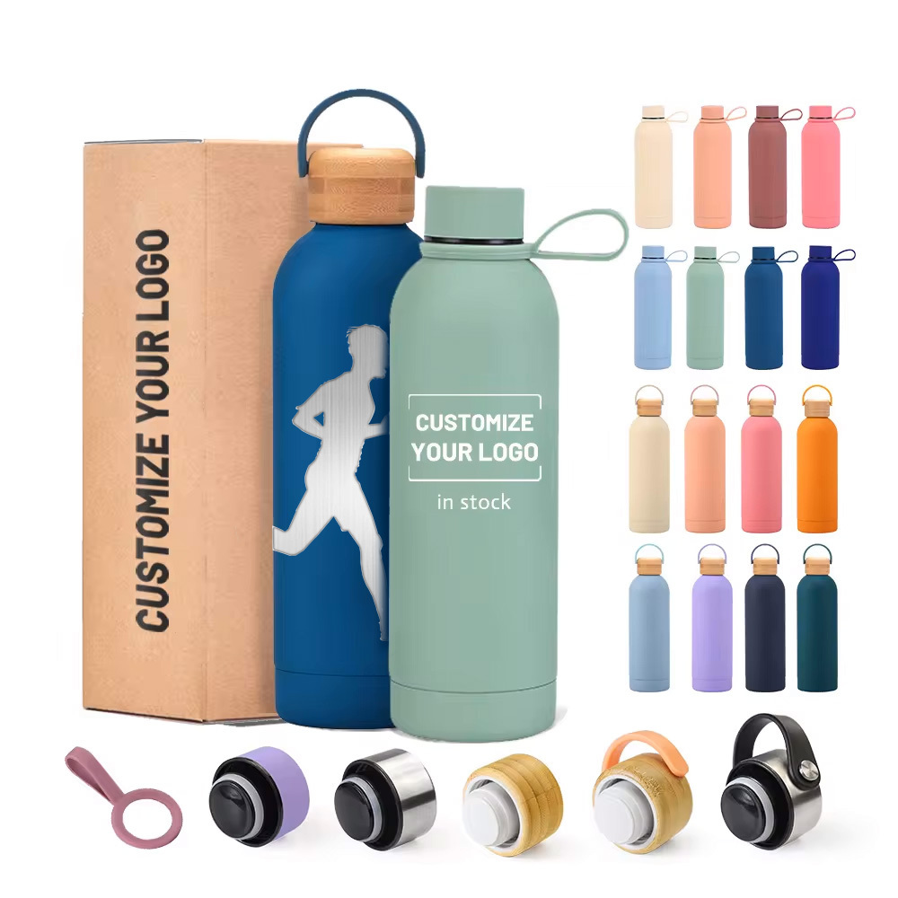 Hot Sell Water Bottle Manufacturers eco friendly vacuum metal fitness stainless steel water bottle with custom logo