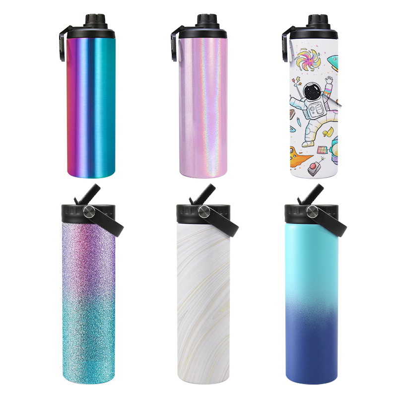 Stainless Steel  USA fast shipping 20oz dual lid double wall insulated tumbler straight skinny sublimation blanks water bottles