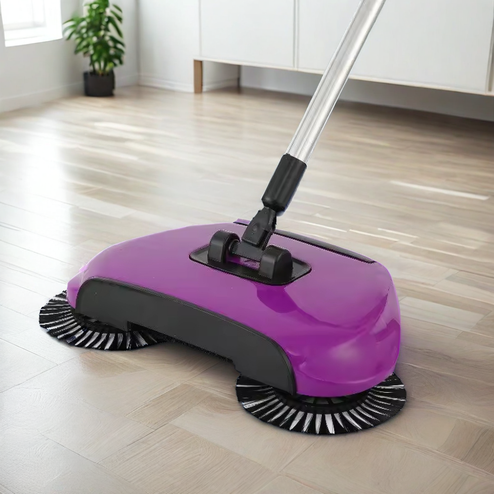 Energy Saving Household Cleaning Products Hand Push Sweeper Broom Mops with Large Two Gears & Extensible Rectangle Handle