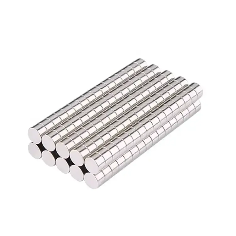 Custom Small N45 N52 Magnet Bar Disc Neodymium Ndfeb Magnet Rod Magnetic Materials Rare Earth Magnets Cylinder For Sale