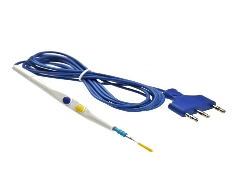 Surgical scalpel /electrosurgical pencil with cable and connector - Disposable Electrosurgical ESU Pencil