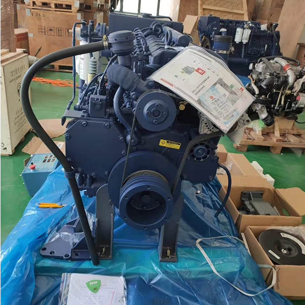 Weichai Marine Diesel Engine WP6C250-25 Assembly with Gearbox Boat Engine Trotle Engine C9ntrol Marine 2425rpm 1185*744*1083mm *