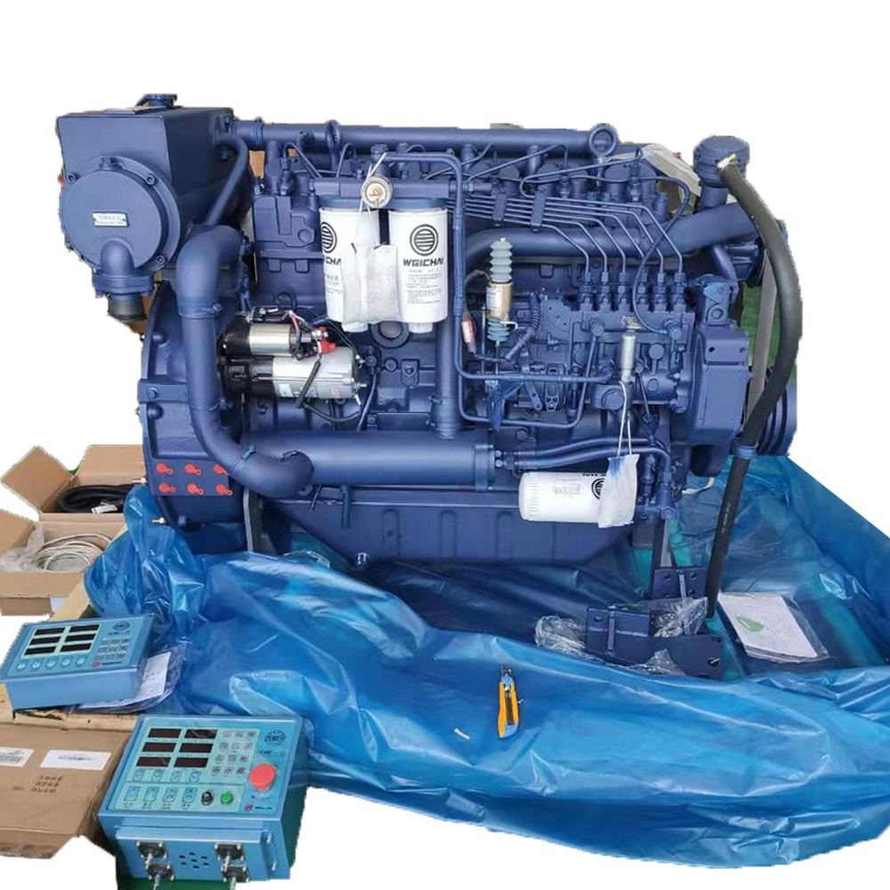 6 Cylinder boat engine 250HP/2500rpm WEICHAI marine diesel engine with gearbox WP6 boat engine diesel inboard motor