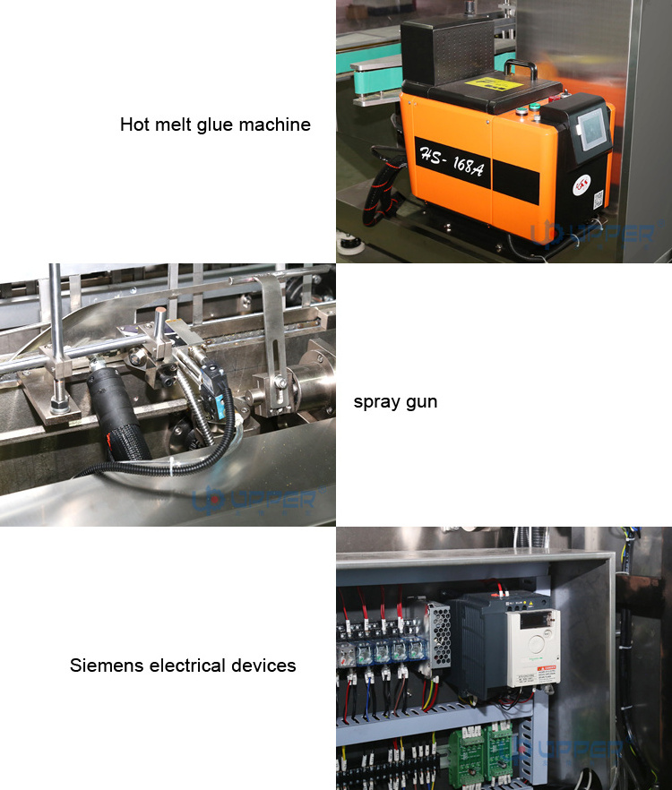 Gluer Hot melt glue system for carton box sealing food box cartoning machine