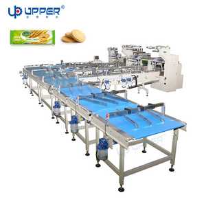 automatic chocolate bar/cookies/bread/cake/food/flow soap bar packaging packing machine