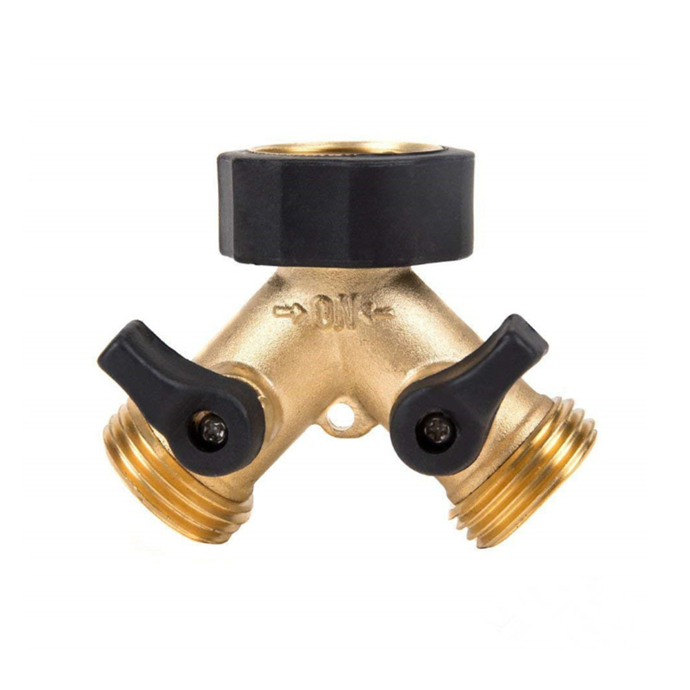 4 Way Brass Hose Splitter, 3/4