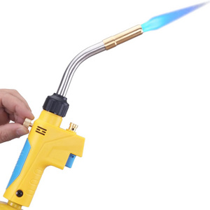 Copper Pipes Propane Torch Trigger Start Mapp Gas Torch HVAC Soldering Brazing Torch