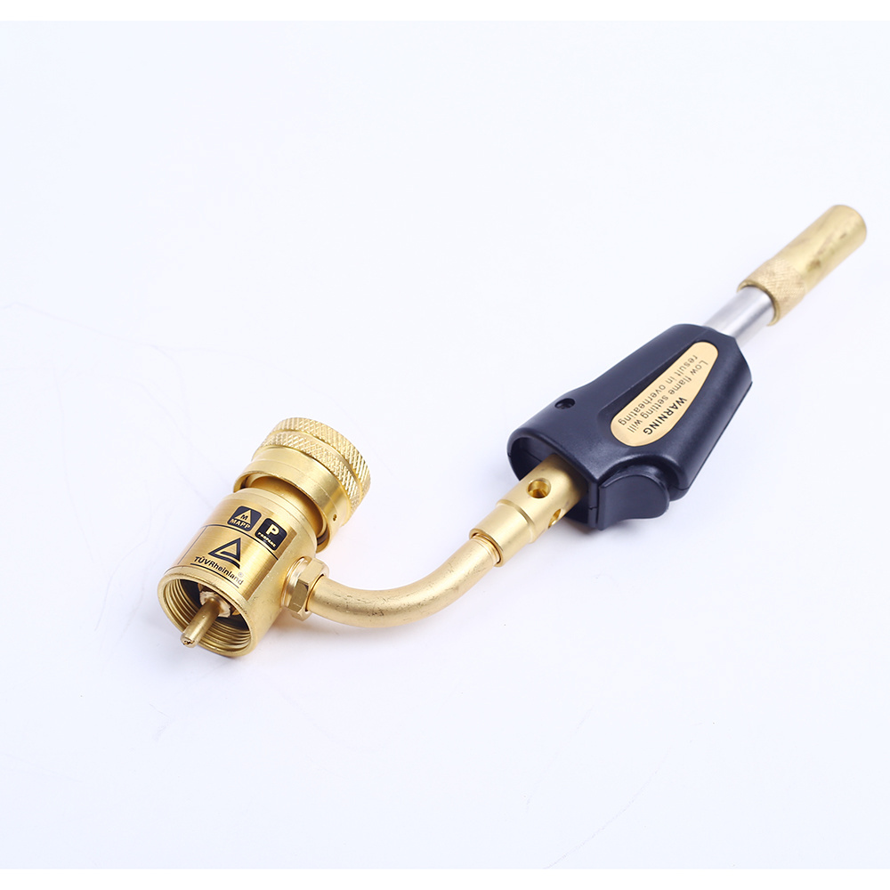 UPPERWELD UP3000 Trigger Start Mapp Gas Torch High Intensity Auto Ignition Propane Torch Welding Adjustable Swirl Flame Gun BBQ