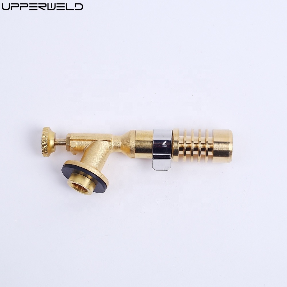 upper up002-008 Portable Brass Flame Gun Kitchen Welding COOKING Torch  Gas Butane Culinary Torch for Camping Home Professional