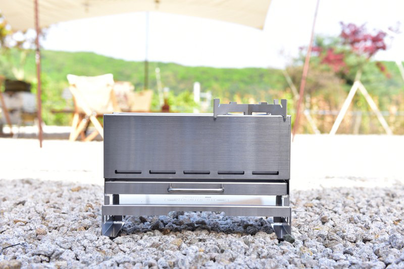 Portable 304 stainless steel fire pit charcoal bonfire stove smokeless outdoor grill