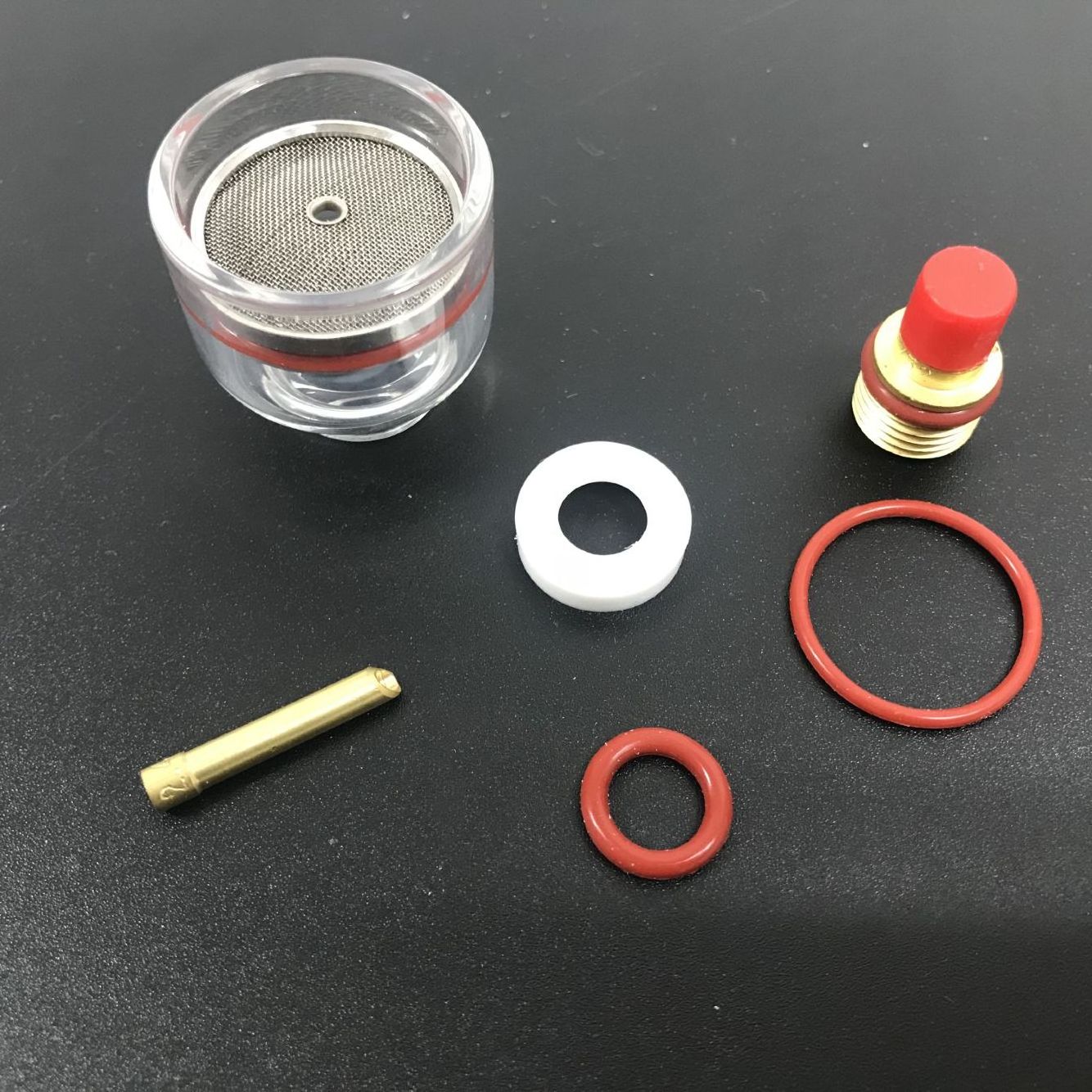 WP9/20 2.4mm TIG Welding torch  Stubby Gas Lens  Glass Kit gas lens torch